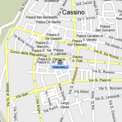 Mappa cartografica di Cassino